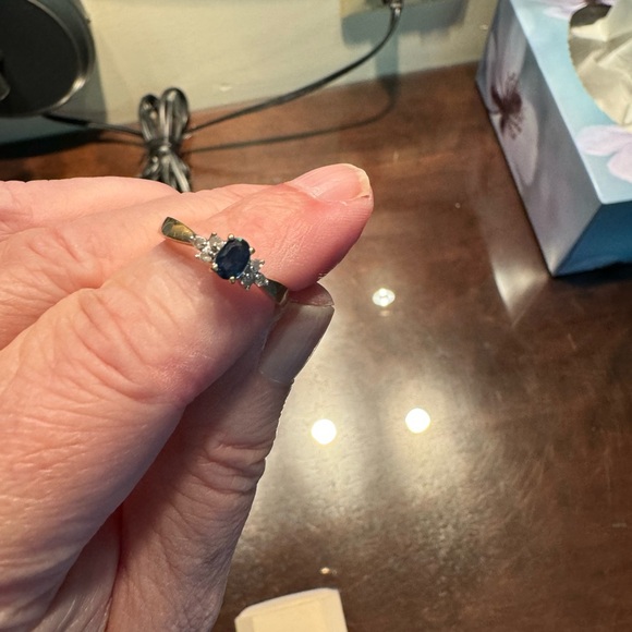 Sapphire and diamond ring - Picture 4 of 7